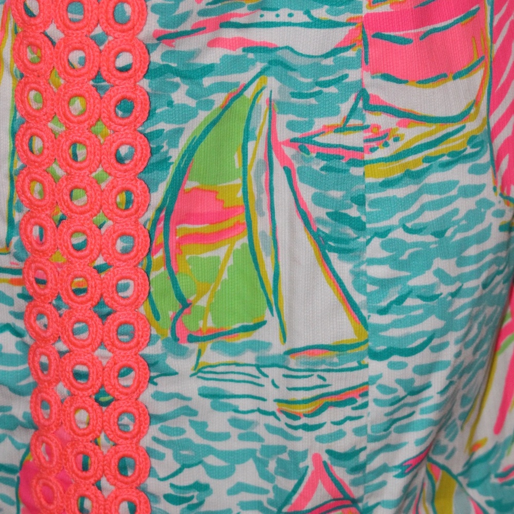 Lilly Pulitzer, Sasha Shift dress Pop Up UGotta Regatta Sailboat - Picture 7 of 12